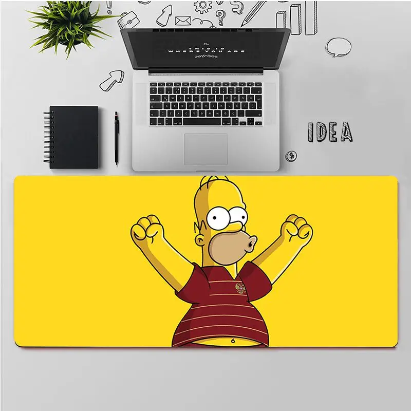 FHNBLJ Vysokej Kvality Zábavné Homer J. Simpson Zamykanie Okraji Podložka pod Myš Hra Gumy Počítač Gaming mousepad