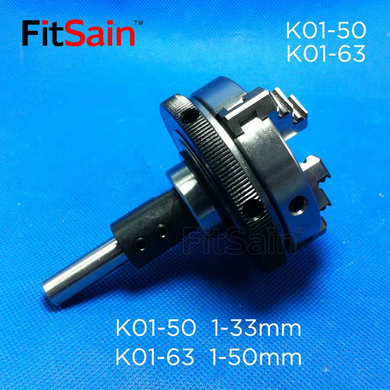 FitSain-chuck priemer drieku 8 mm/10 mm troch čeľusť self-centrovanie ruku pevne K01-63 3-čeľuste Tri čeľusť sústruh chuck