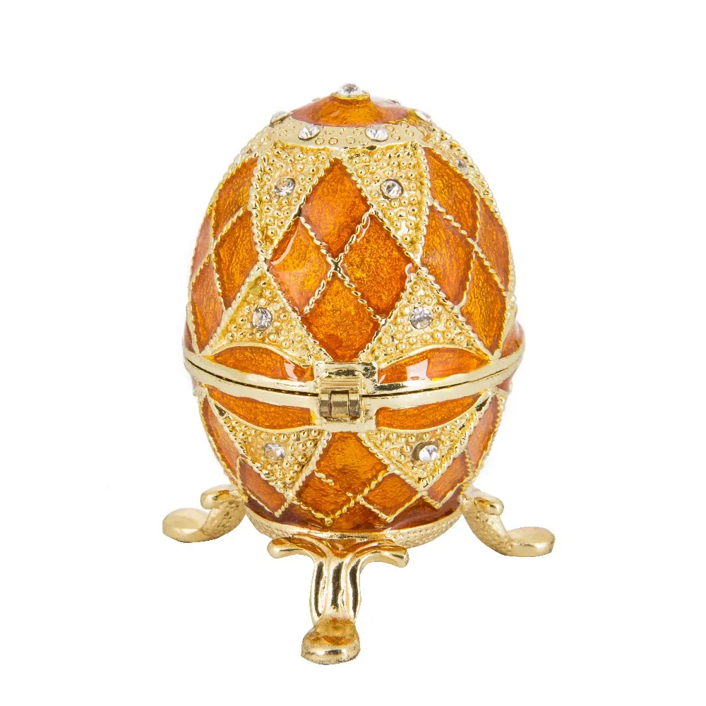 FLETCHER Značky Kovové Nádherné Malé Faberge Vajcia pre Domáce Dekorácie