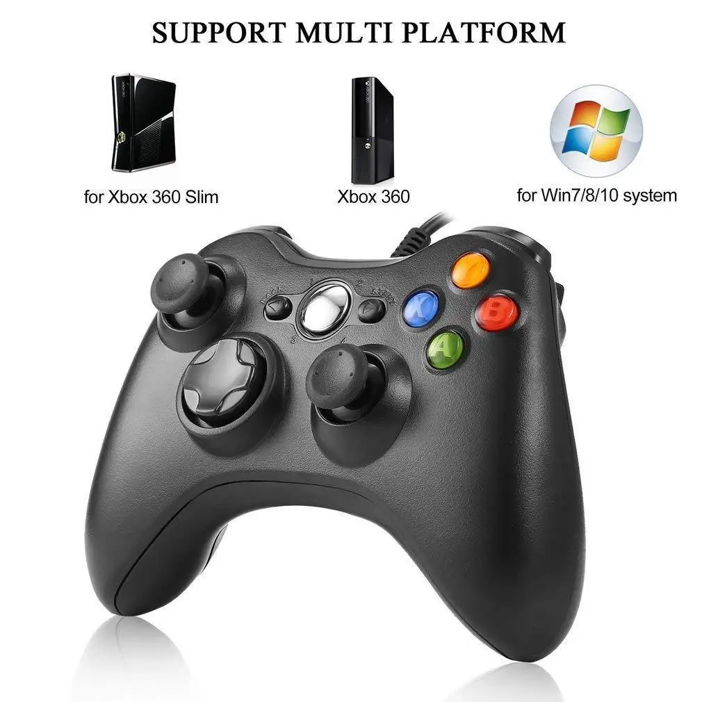 FORNORM Gamepad Na Káblovom Ovládači Xbox 360 Káblový Ovládač Pre XBOX360 Gamepad Joypad Pre PC ovládač Pre Windows 7 8 10 HOT