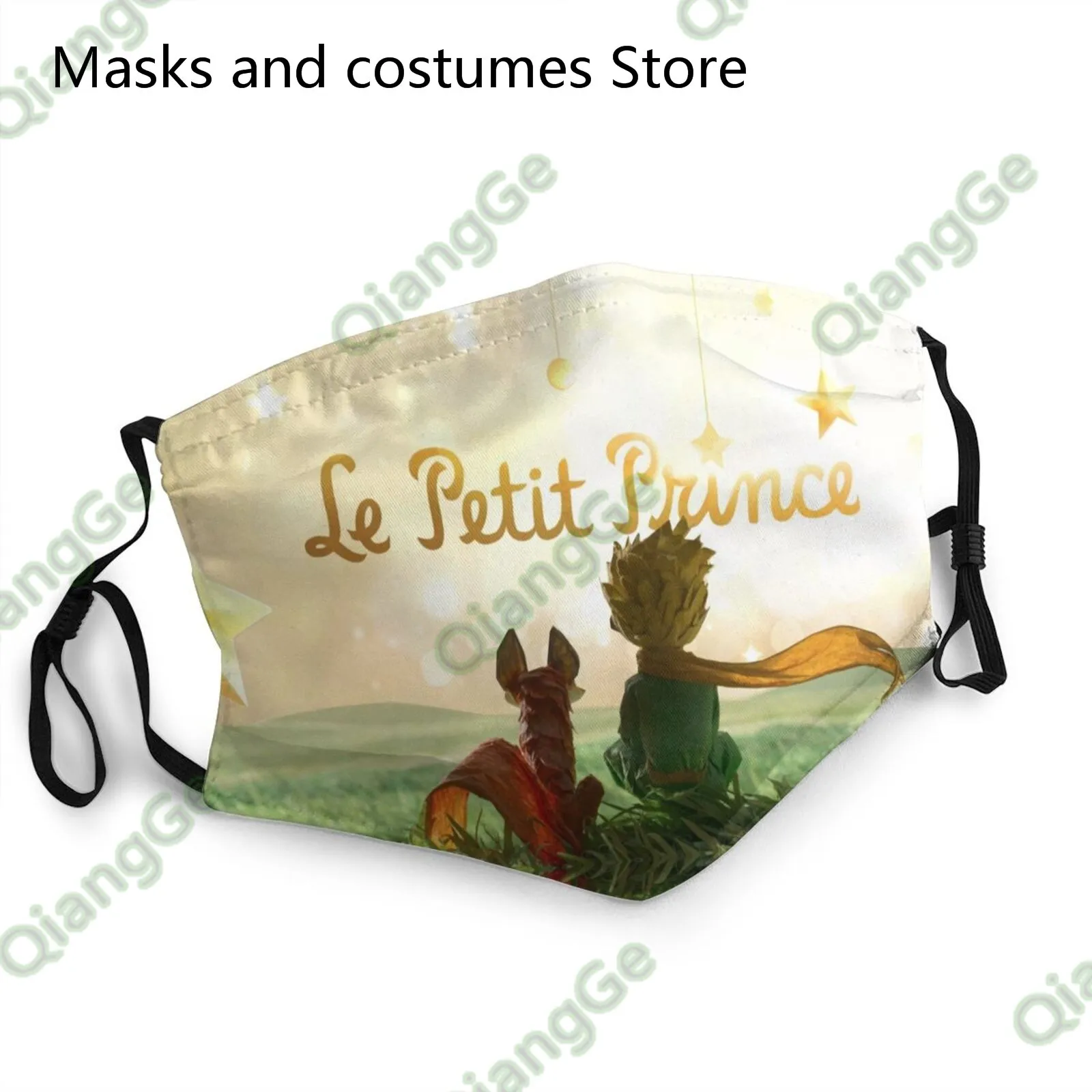 Francúzske Rozprávky Le Petit Prince Úst Tvár Masku Umývateľný Opakovane Vlastnú Masku Na Tvár S Pm 2.5 Filtre Pre Dospelých, Deti Veľkosť