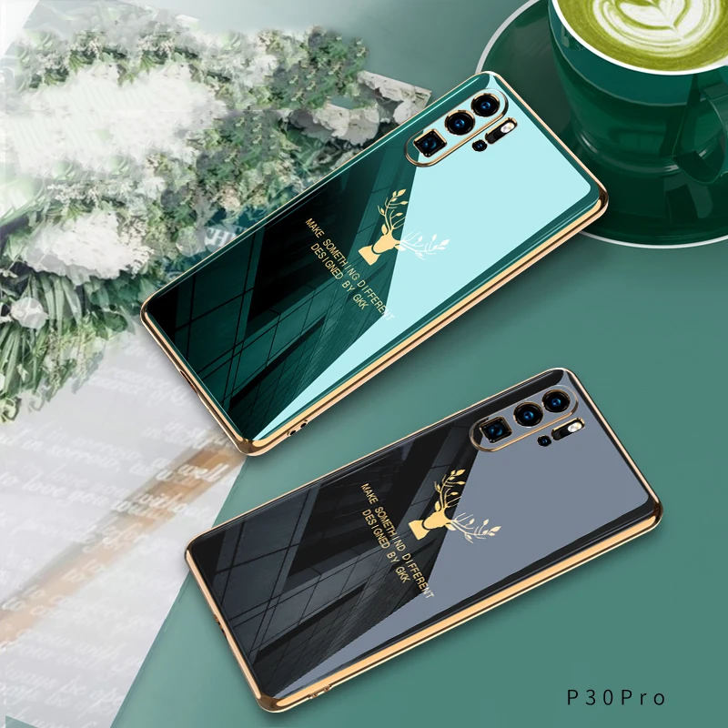 GKK Luxusné Lode Vzor Mäkké TPU puzdro Pre Huawei P Smart Z Y9 Prime 2019 P20 P30 Pro Prípade Módne Proti klepaniu Shockproof Kryt