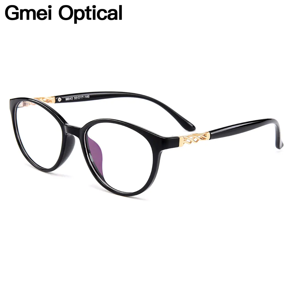 Gmei Optické Oválne Ultralight TR90 Okuliare Full Rim Ženy Optické Okuliare Rámy Pre Ženy Krátkozrakosť Presbyopia Okuliare M042