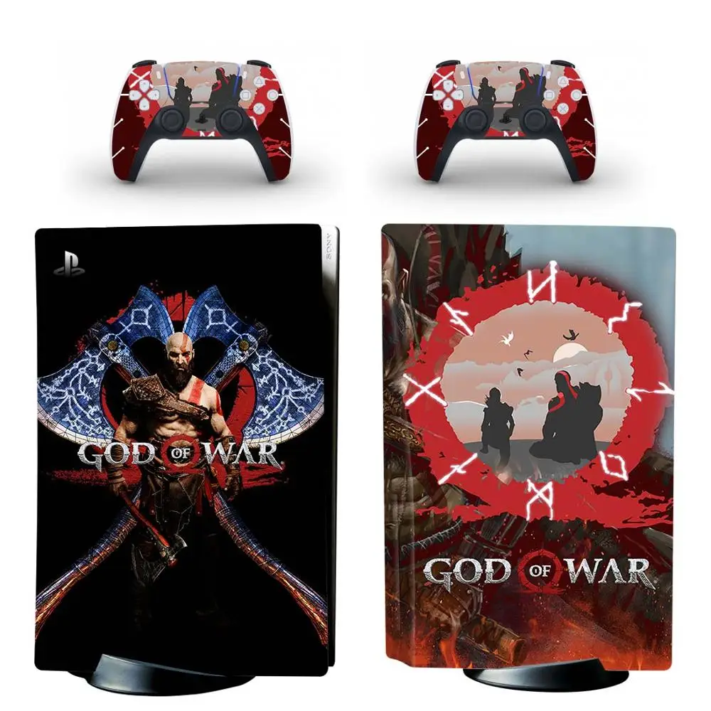 God of War PS5 Štandardný Disk Pokožky Nálepky Kryt Kotúča, pre PlayStation 5 Konzoly a Radiče PS5 Pokožky Nálepky Vinyl