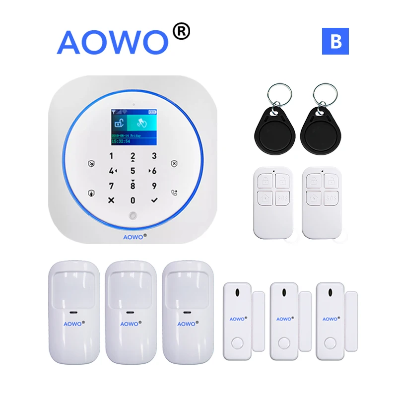 GSM Alarm WiFi Systém Wireless Home Security Alarm Alexa Smart Home Alarm Tuya Smart Home System s RFID podporu Google Alexa