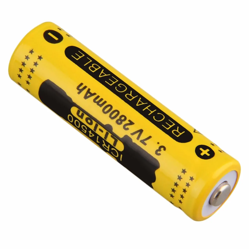 GTF 4pcs 14500 3,7 V 2800mAh Nabíjateľná Li-ion Batéria pre LED Baterka
