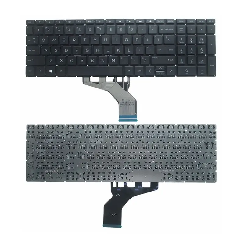 GZEELE Nové NÁM anglická klávesnica PRE HP 15-DA 15-DB 15-DX 15-DR 250 G7 255 G7 čierna