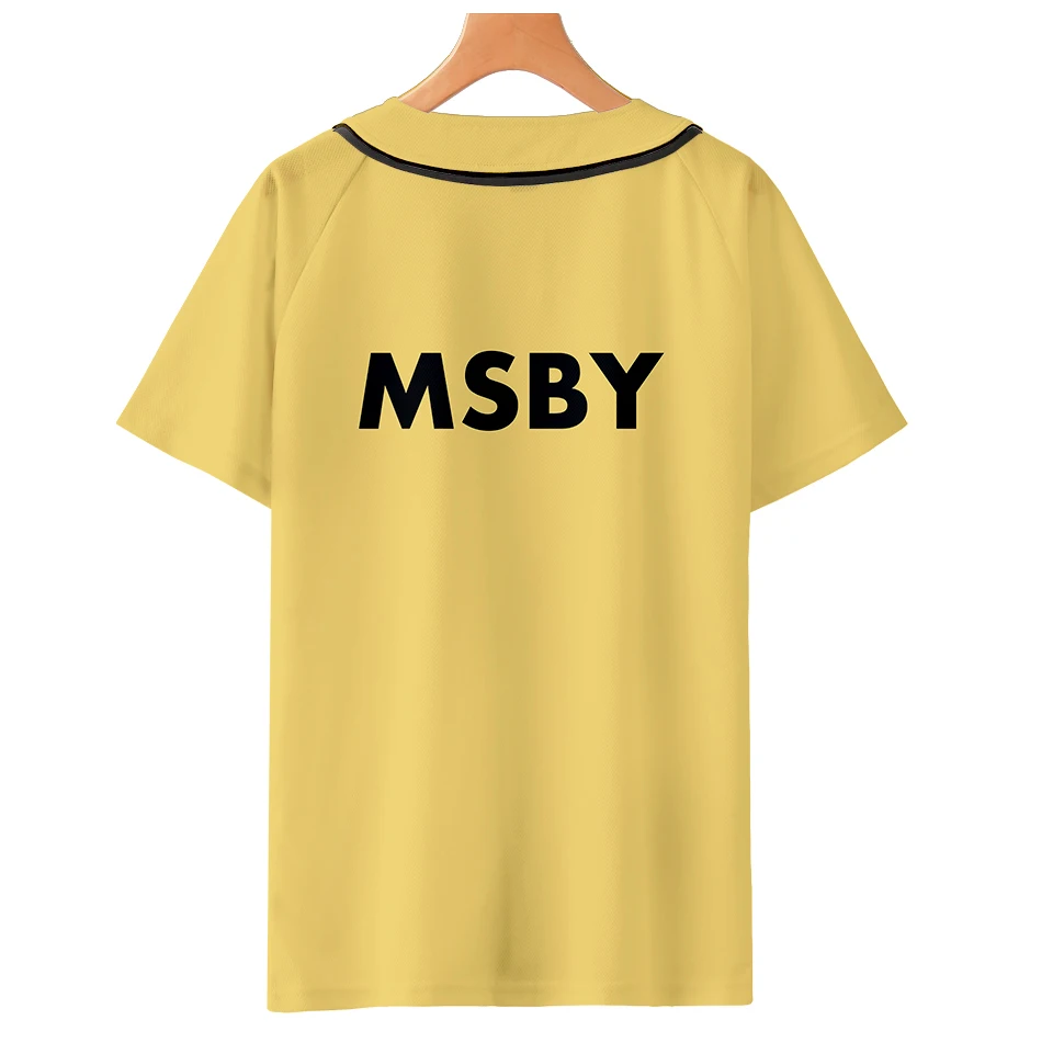 Haikyu!! MSBY Black Jackal 3D Baseball tričko K Pop Baseball Štýl T-shirt Ženy/Muži Letné Hot Predaj Krátke Tričká Topy