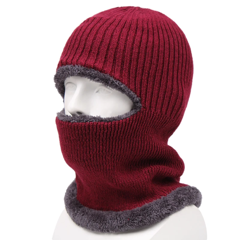Hat pánske zimné pletené vlnené klobúk s velvet zahusťovanie príliv teplo a chlad cyklistické pánske bavlnené klobúk na jeseň a v zime