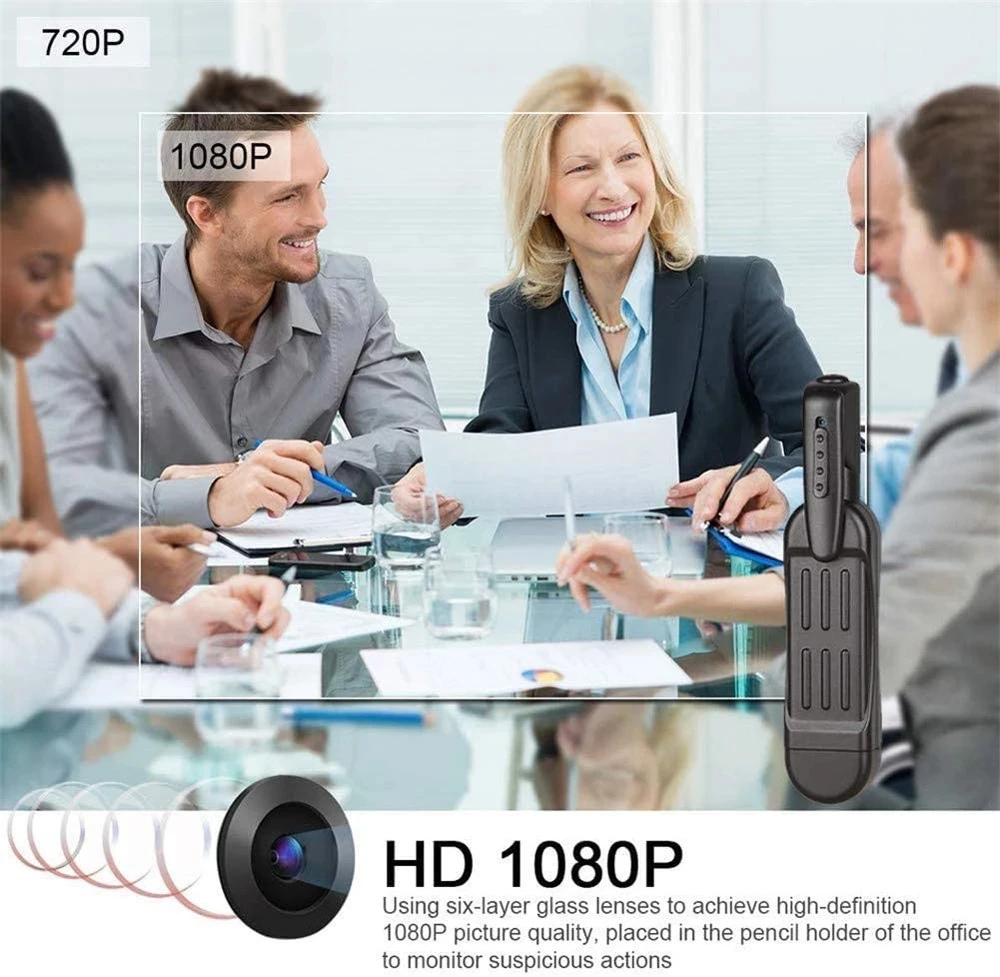 HD 1080P Mini Pero Fotoaparát Malé Prenosné Audio Video Rekordér Mic Pen Mini Kamera Pre Domáce Stretnutie Nabíjanie Počas Nahrávania