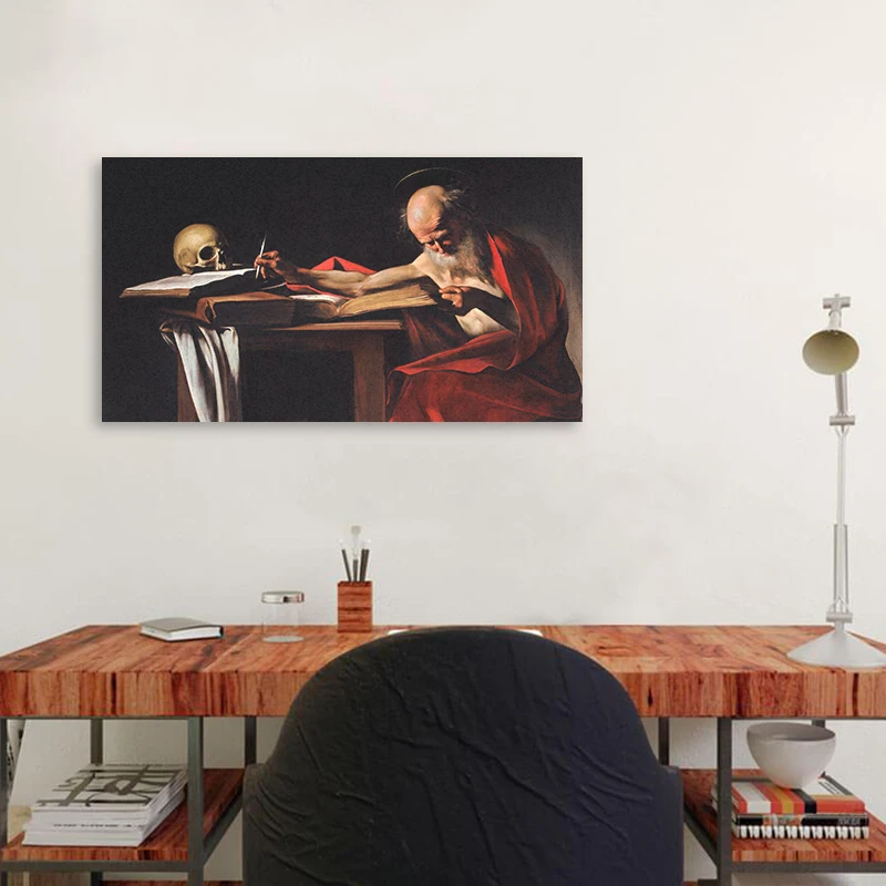 HD Výtlačkov Obrázkov Michelangelo Merisi Da Caravaggio Domova Obrazy na Plátne St Jerome Modulárny Plagát Na Stenu Spálne Umenie