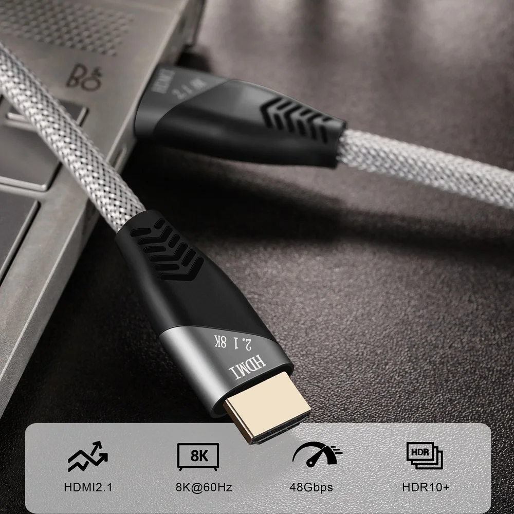 HDMI 2.1 Kábel 8K/60Hz 4K/120Hz vysokorýchlostné 48Gbps HDMI Digitálny Kábel pre Splitter Prepínač PS5 PS4 8K HD TV Projektory 8K HDMI 2.1