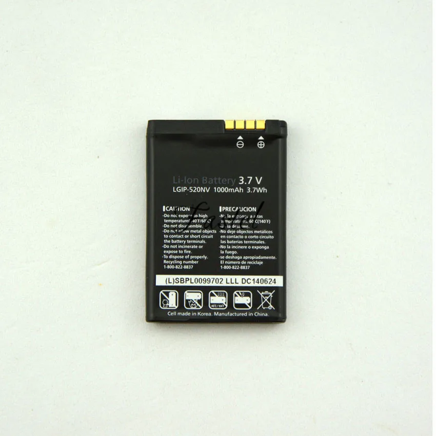 HKFASTEL Nové LGIP-520N 520N Li-ion Batériu Mobilného Telefónu LG BL40 Nové Čokoláda,GD900 Crystal,1000mAh,Vysoko Kvalitné,