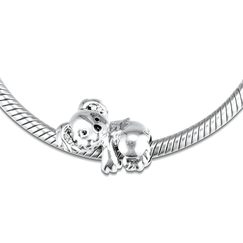 Hodí sa pre Pandora Prívesky Náramky Koala Korálky 925 Sterling Silver Šperky Doprava Zadarmo