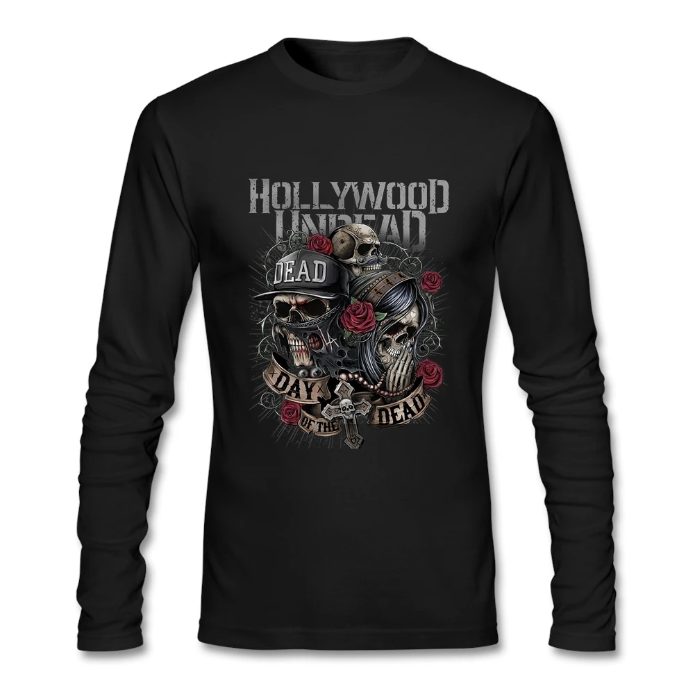 Hollywood Undead T Shirt pánske Prispôsobené Camiseta Pre Mužov s Dlhým Rukávom Bavlna O-krku