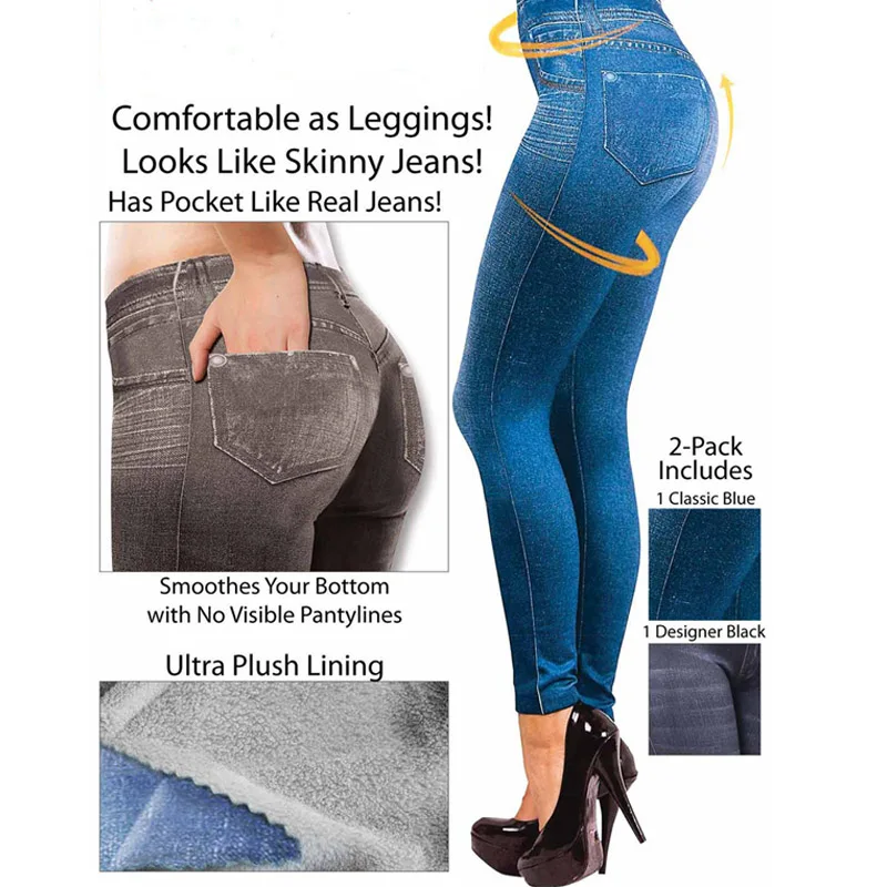 Hot Predaj Ženy Tenké Džínsy, Legíny s Vrecku Vysoký Pás Slim Fit Džínsové nohavice Nohavice X85