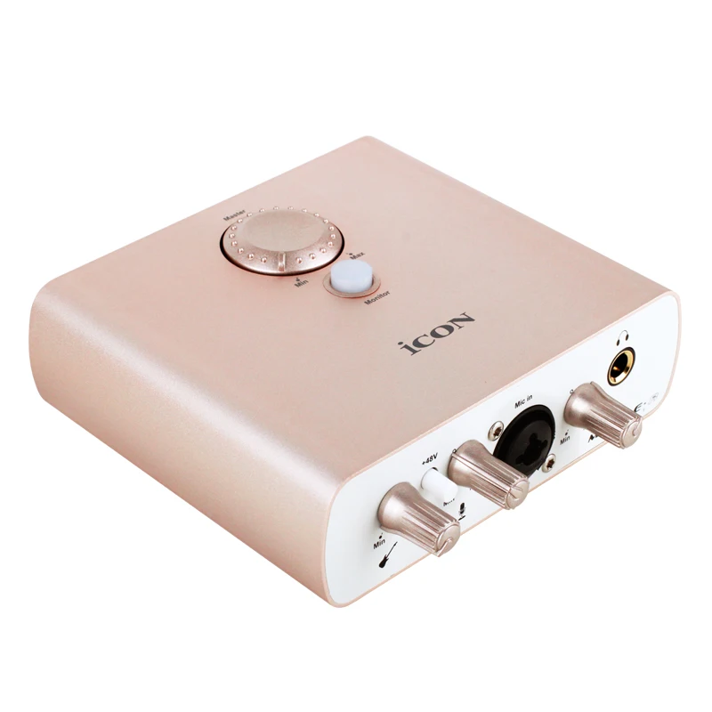 IKONA mobile R VST USB externý zvuková karta 24-Bit 96/192KHz 1 mic-In/1 gitaru-V 2 analógový výstup, slúchadlový výstup