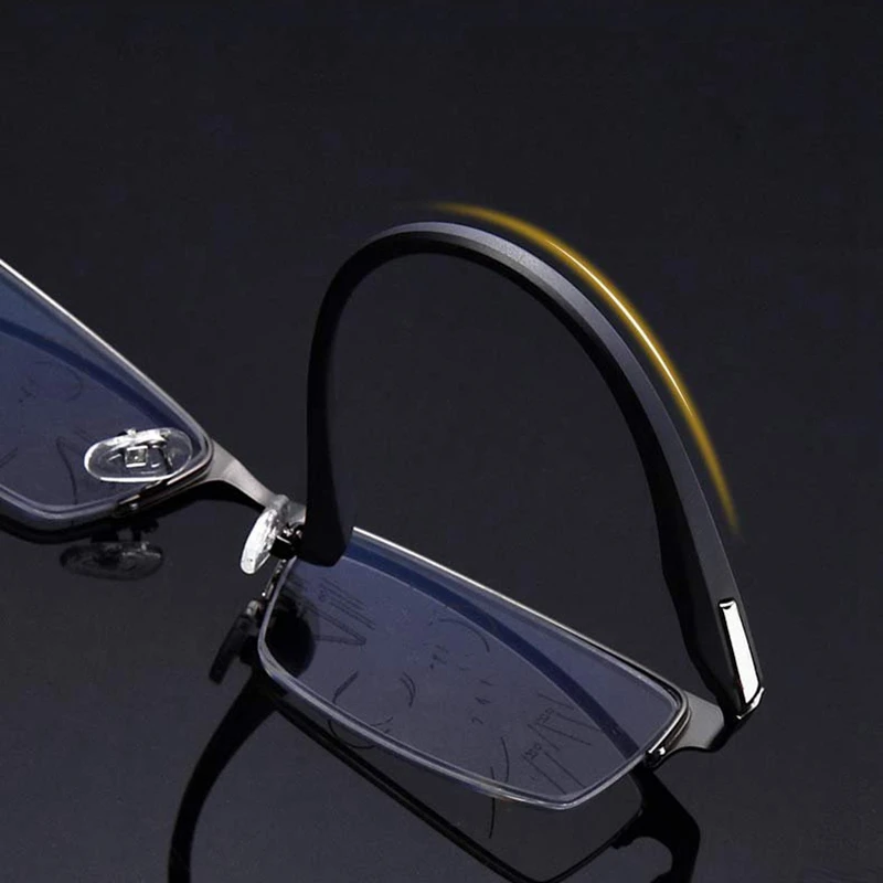 Inteligentný TR90 ultralight anti blu ray presbyopic progresívna multifokálna okuliare na čítanie mužov okuliare objektív staré vidieť ďaleko v blízkosti