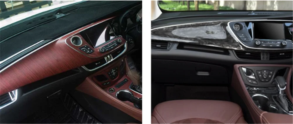 Interiéru vozidla film póry dreva papier, farba svetlý povrch konzoly pre BMW E34 F10 F20 E92 E38 E91 E53 E70 X5 M M3
