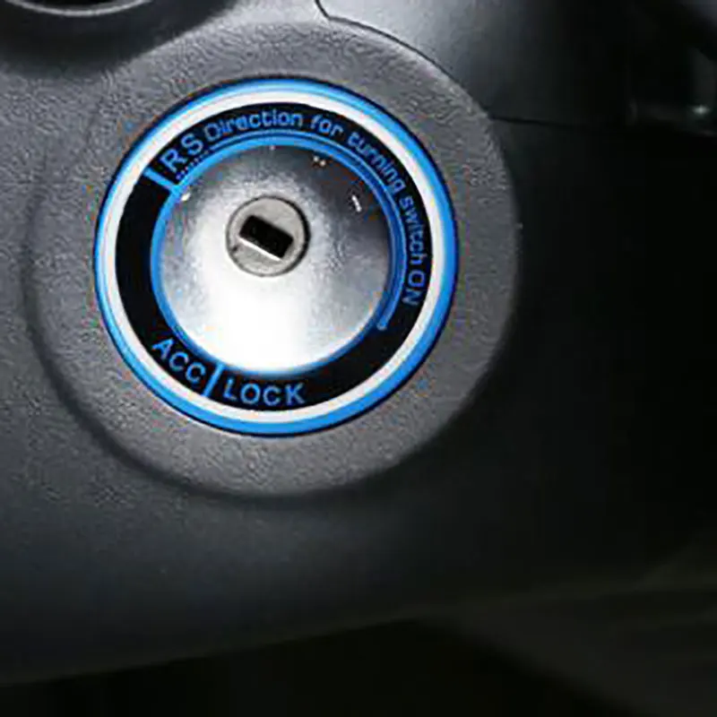 Jameo Auto Auto Led Kľúč Zapaľovania Krúžok Dekorácie Kryt Nálepky Auto pre Nový Ford Fiesta MK7 Ecosport 2012 - 2016 Príslušenstvo