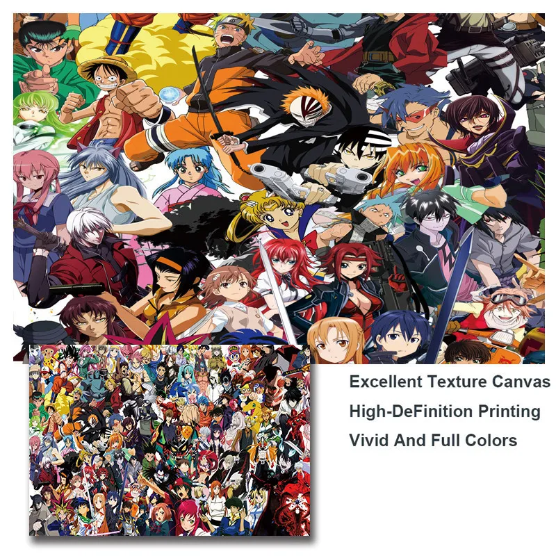 Japonské Anime Naruto Jeden Kus Plátna Obrazov Stenu Cartoon Art Plagáty Výtlačky Pre Spálňa, Detská Izba Domáce Dekorácie Bez Rámu