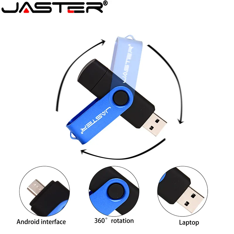 JASTER USB Flash Disk OTG Pero Disk 128 GB 64 GB Usb kľúč 32 GB USB kľúč pre Android Smart Phone/PC Modrá Čierna Červená kl ' úč