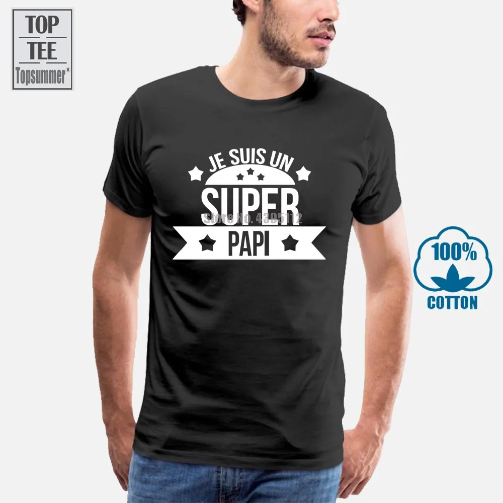 Je Suis Osn Super Papi T Shirt Homme 012172