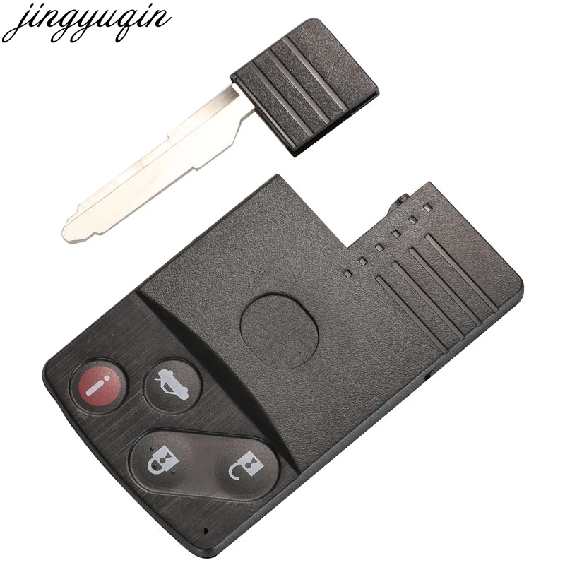 Jingyuqin Diaľkové Kľúča Vozidla Prípade Shell Pre Mazda 5 6 CX-7 A CX-9 RX8 Miata MX5 2/4 Tlačidlá Smart Card Uncut Čepeľ FOB Náhradné