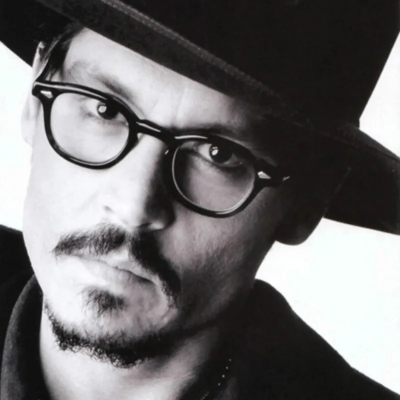 Johnny Depp Počítač Okuliare Mužov Retro Vintage Značky Okuliare Ženy Optické Divadlo Okuliare, Rám Anti Modré Svetlo Okuliare