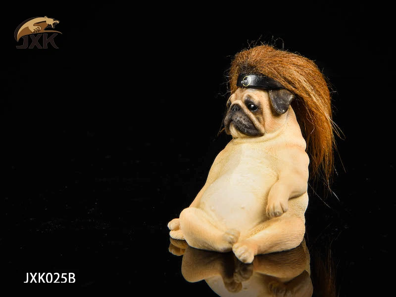 JXK 1/6. Rozsahu Dekadentnej Pug Psa s Pohovkou Model Hračka animal model pre auto dekorácie vojak akcie obrázok hračky príslušenstvo