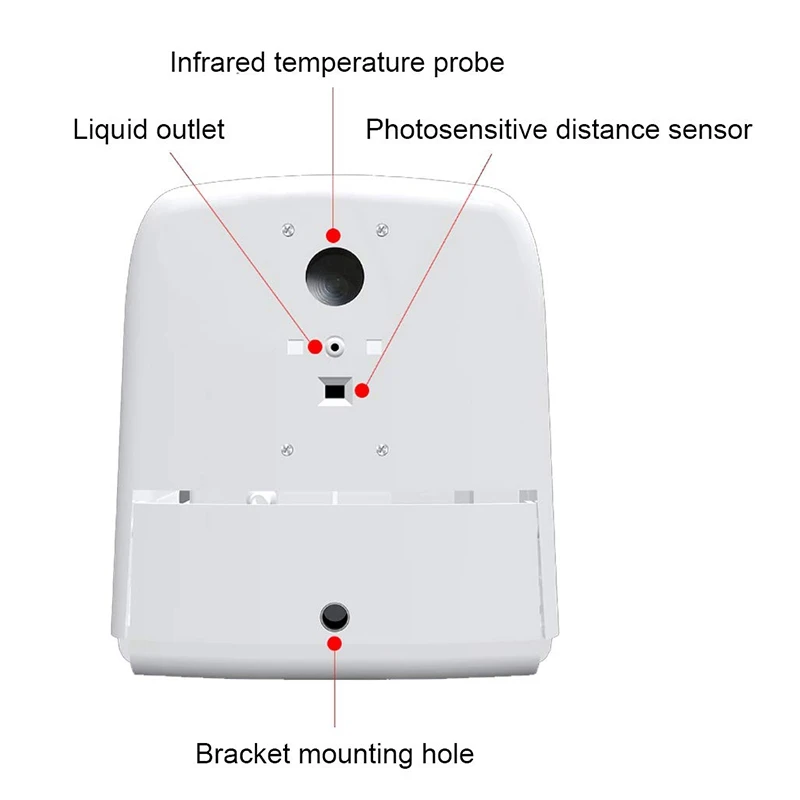 K9 Automatický Dávkovač Tekutého Mydla Inteligentný Senzor Digital Rúk Umývanie Zadarmo Stroj Non-Kontakt Infračervený Teplomer