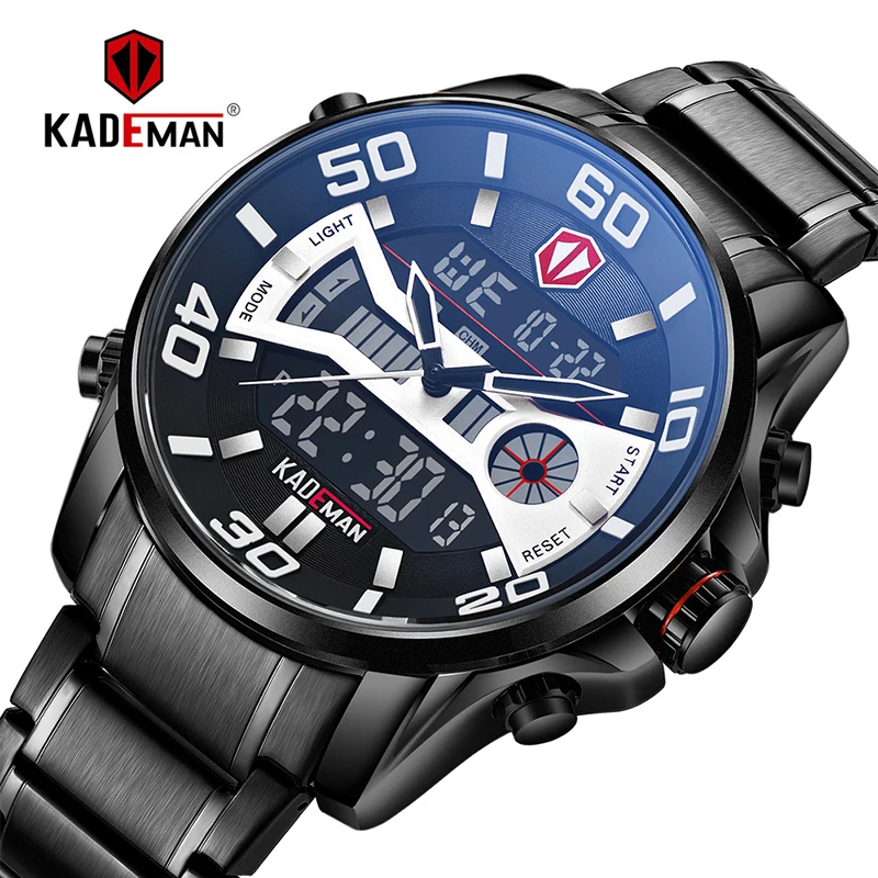 KADEMAN Mužov Sledujte najlepšie Luxusné Značky Športové Hodinky Pánske Náramkové hodinky Chronograf, Dátum Muž Hodiny Relogio Masculino