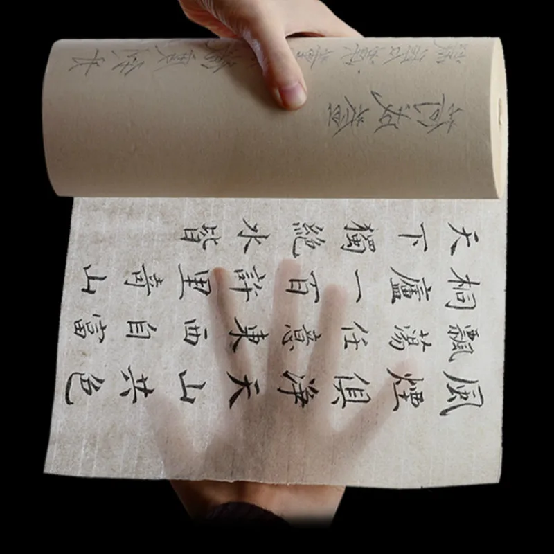 Kaligrafia Papiera 100/50 m Abstraktných Lingot Koľajových Pol Zrelé Papier Xuan Čínsky Ultra-tenké ryžový Papier Čínske Maľby Rijstpapier