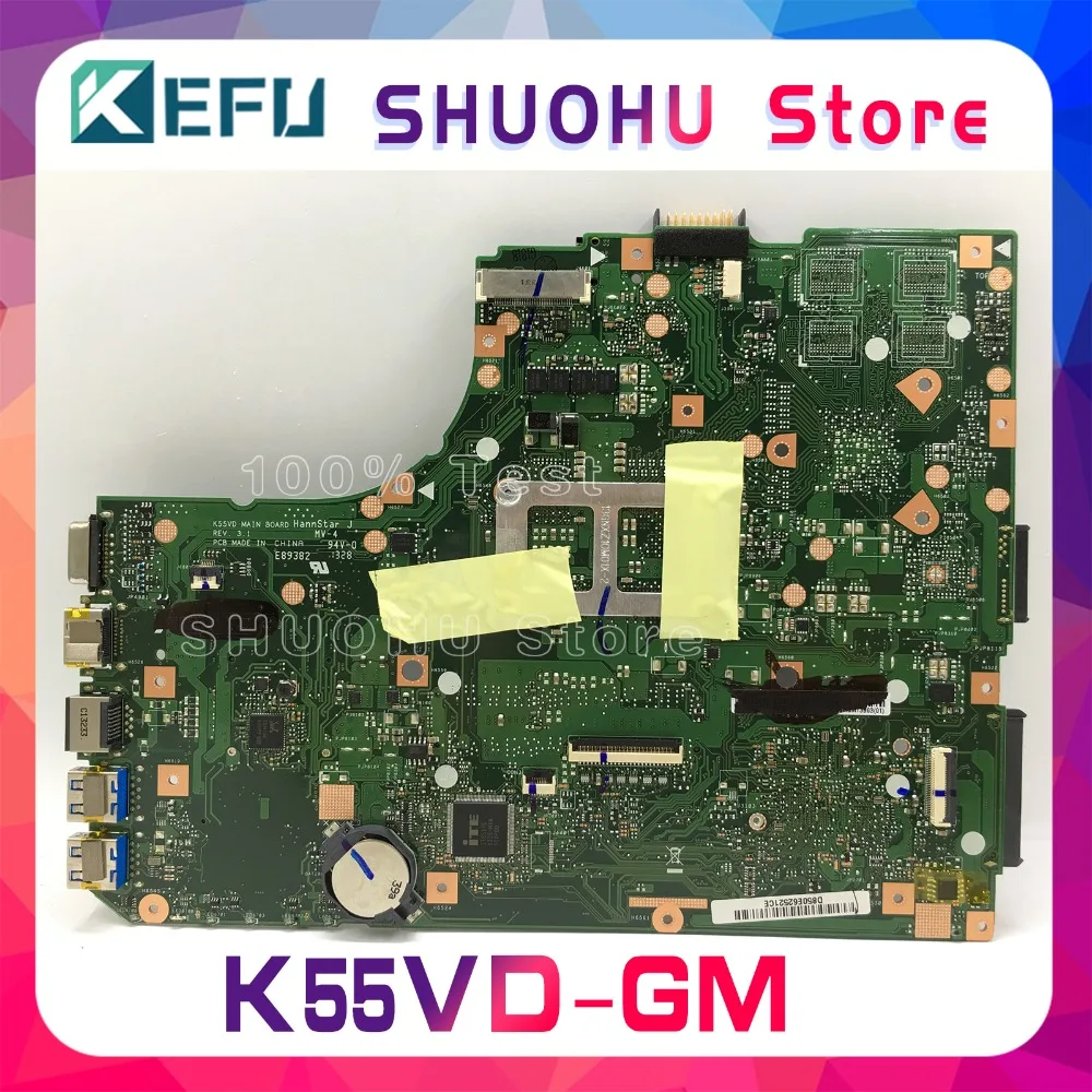 KEFU Pre ASUS K55VD A55V R500V K55V A55VD REV.3.0/3.1 Notebook Doske Testované prácu pôvodnej Doske