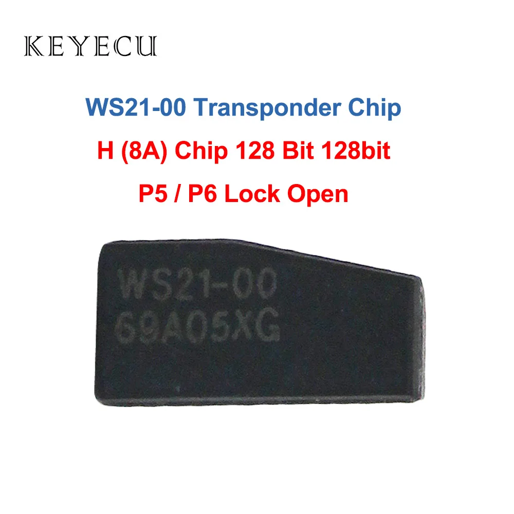 Keyecu WS21-00 Kľúča Vozidla Čip Transpondér H (8A) Čip 128 Bit 128bit pre Toyota Rav4 Camry Corolla Highlander Sienna Sequoia