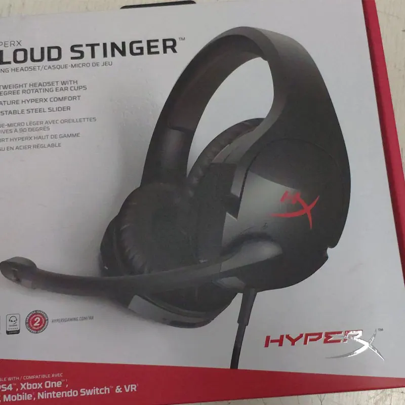Kingston Headsety HyperX Cloud Stinger Slúchadlá s Mikrofónom Auriculares Steelseries Herná náhlavná súprava Pre PC a PS4 Xbox Mobile