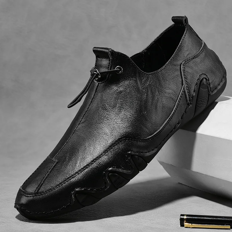 Klasické Mužov Topánky Plus Veľkosť Priedušná Muž Oxford Mokasíny Krajky-Up Semiš Kožené Muž Ležérne Topánky Moccasins 38-46 Chaussure Homme
