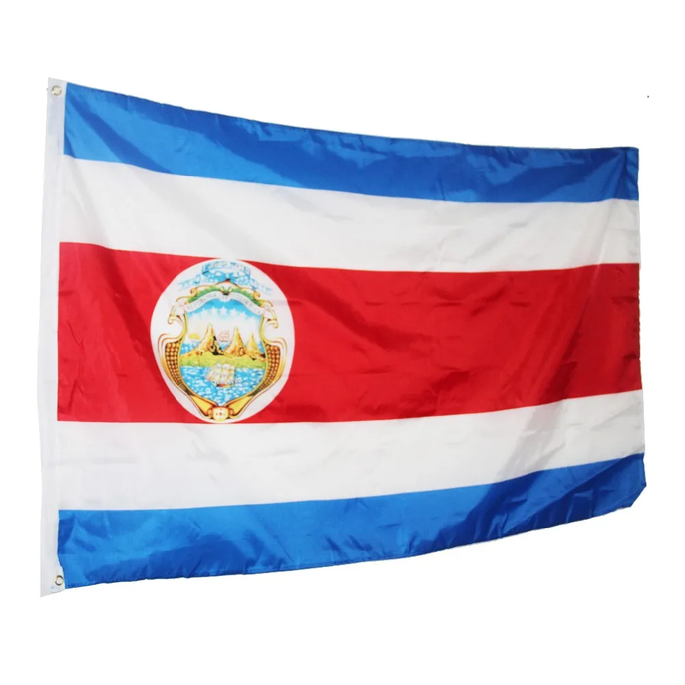 KOSTARIKA ŠTÁTU, MEDZINÁRODNEJ KRAJINY SVETA POLYESTER VLAJKOU 3 X 5 Nohy CR zdvíhacie vlajkového Podujatia, Party, Costarica kostariky vlajka