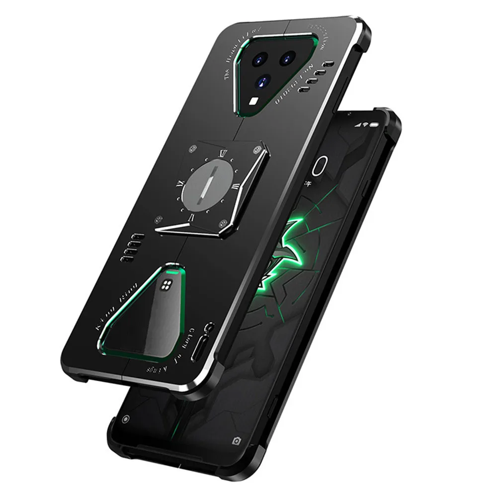 Kovové Smartphone Ochranné púzdro Zadný Kryt pre Xiao Black Shark 2/ 3 Pro Gaming Telefón Rozptýliť Teplo