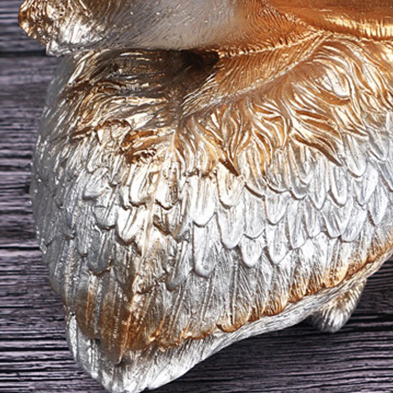 Kreatívne Európskej Pelican Socha Držiak na Tlačidlo Telefón Domova Skladovanie Živočíšnych Ornament Skladovanie Živice Umenie Figúrky Kontajner
