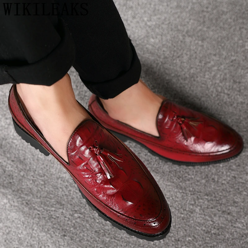 Krokodílie Topánky Mužov Značky Oxford Mužov Formálne Topánky Kožené Coiffeur Taliansky Klasické Topánky Mužov Elegantné Sapato Oxford Masculino
