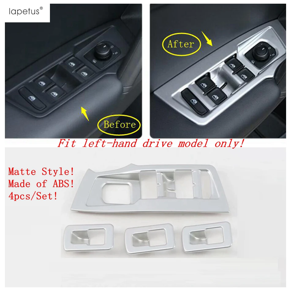 Lapetus Matný Interiér vhodné Pre Volkswagen VW Tiguan MK2 2016 - 2020 AC Klimatizácia Panel / Bočné Dvere Kryt Reproduktora Súpravy Výbava