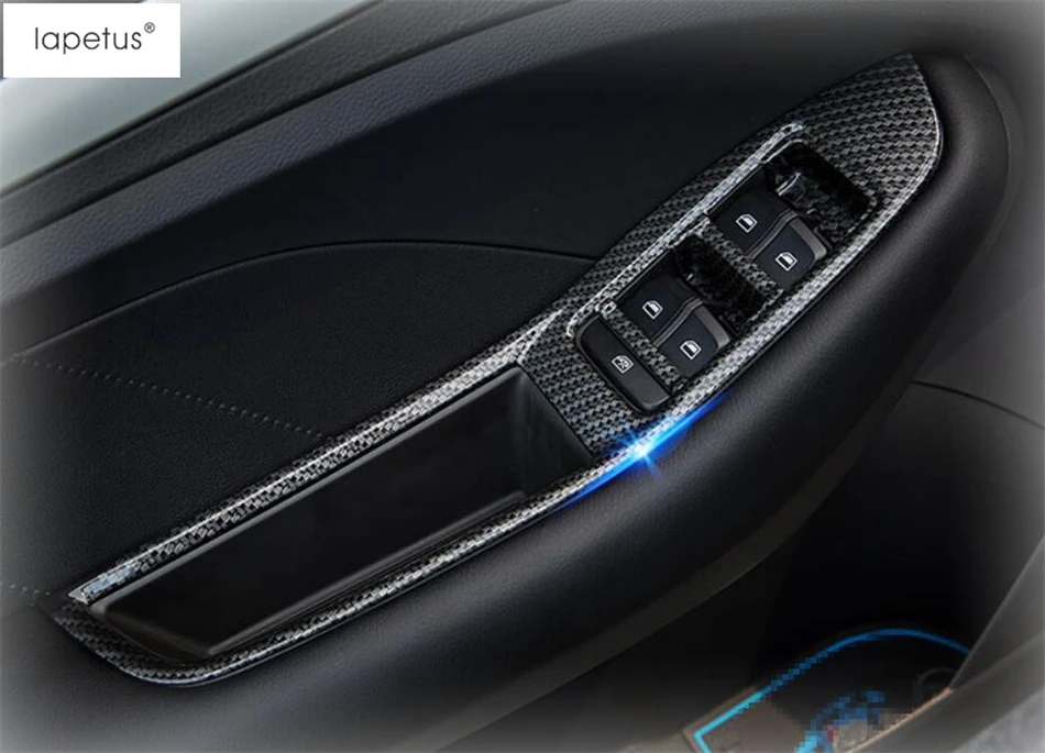 Lapetus Príslušenstvo vhodné Pre MG ZS 2018 2019 2020 ABS Vnútri Dverí Rukoväť Panel Surround Okno Výťah Prepínač Tvarovanie Krytu Auta Výbava