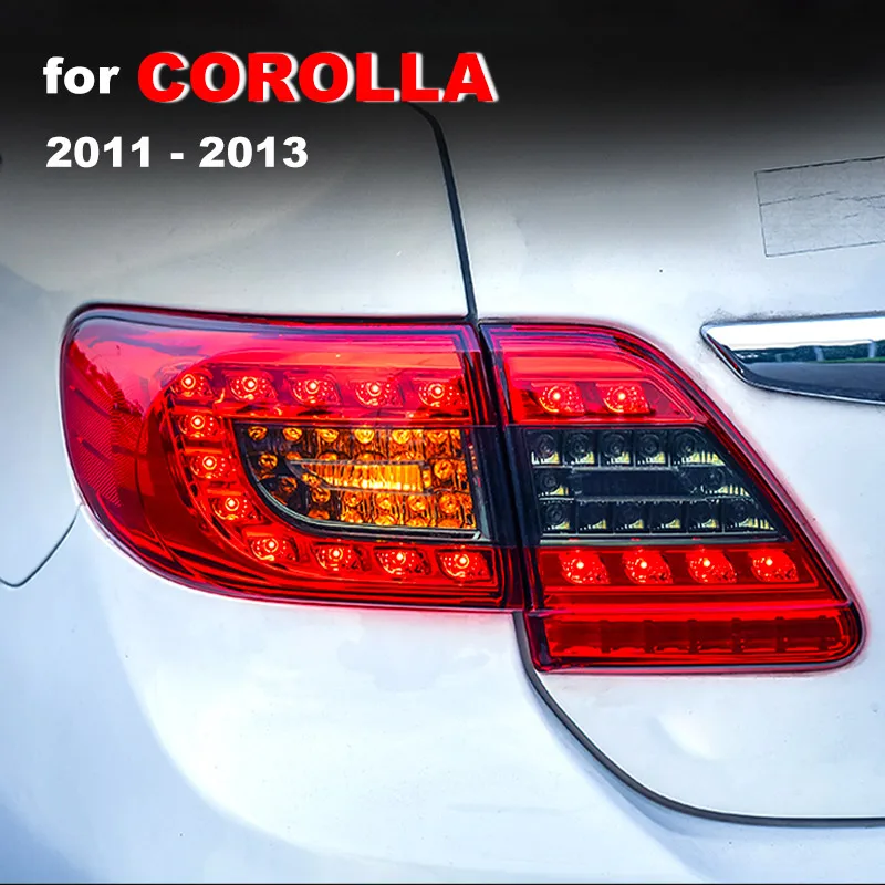 LED Chvost Lampa pre Toyota Corolla 2011 2012 2013 Ľavej a Pravej strane LED zadné Svetlo Beží Svetlo spätné Čítanie