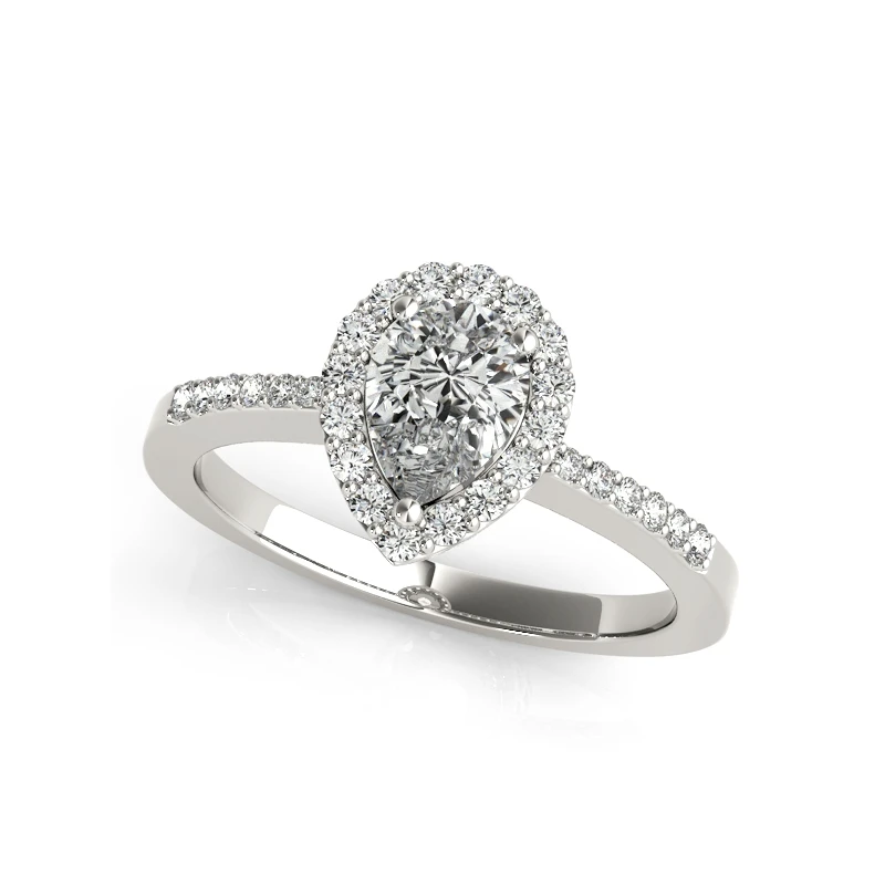 LESF Luxusné 925 sterling silver Ring Sady 2 ct Hruška Rez Jemné Šperky, svadobné cubic zirconia prstene pre ženy kapela Doprava Zadarmo