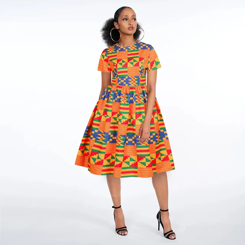Letné Dámske Afriky Oblečenie 2020 Módne Dashiki Tlač sexy Módne Večerné Šaty Plus Veľkosť Oblečenie Afriky Šaty pre Ženy