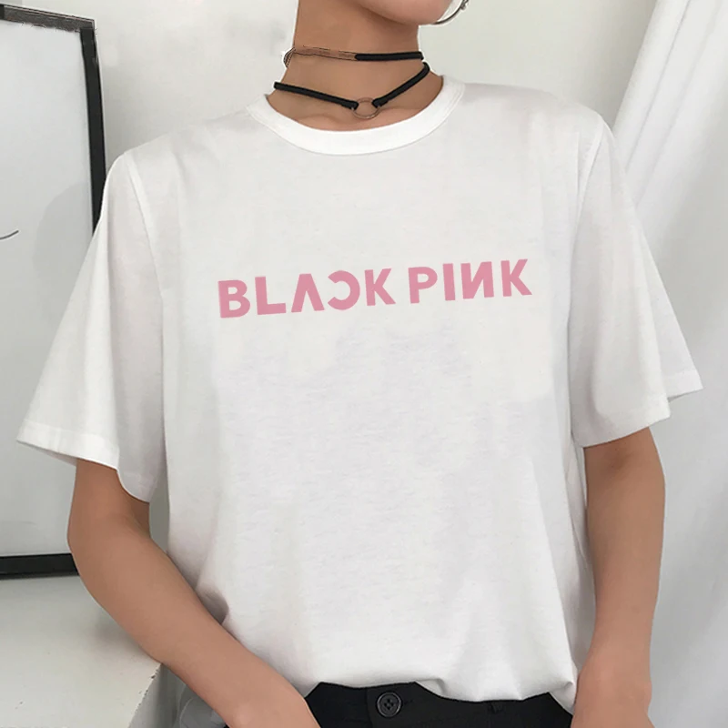 Letné dámske tričká Harajuku Kawaii Ženy Šaty, Topy Žena Nadrozmerné Tričko Fashion Estetické Streetwear O-krku Oblečenie