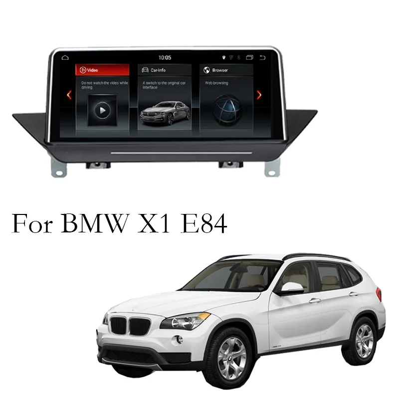 Liandlee Auto Multimédiá GPS Audio Rádio Stereo Pre BMW X1 E84 2009~Bez Monitora CarPlay TPMS Navigačné tlačidlo NAVI