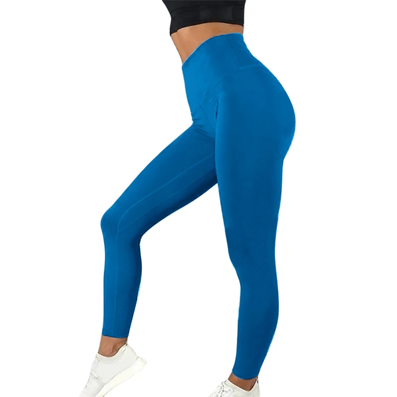 Looztkit Burgundsko Fitness Legíny Ženy Vysoký Pás Push Up Elastické Telocvični Športové Legíny Spandex Plus Veľkosť Cvičenie Leginy Nohavice