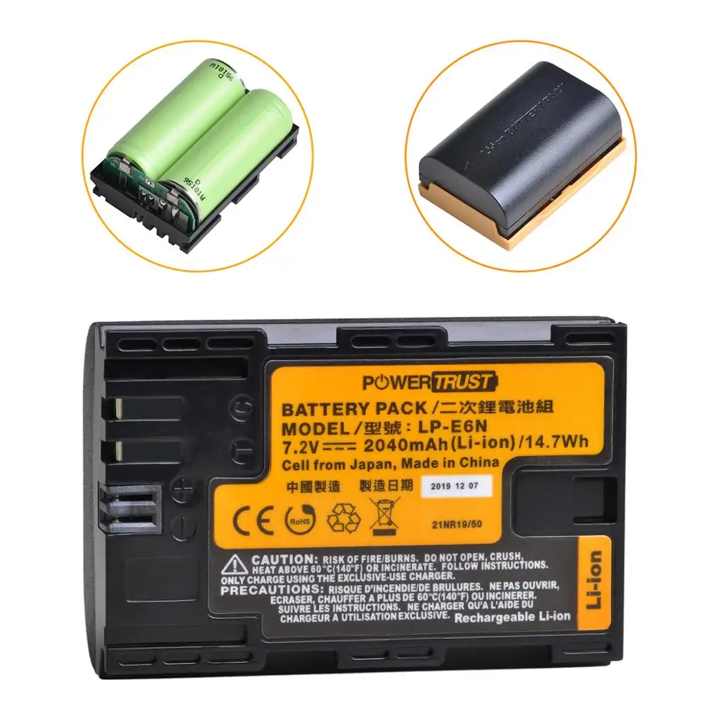 LP-E6 LPE6 LP-E6N Batérie Japonsko Bunky +LCD USB Nabíjačka pre Canon EOS 5D Mark II, DS Mark III, 5D Mark IV, 5DS, 5DS R, 6D, 7D, 7D
